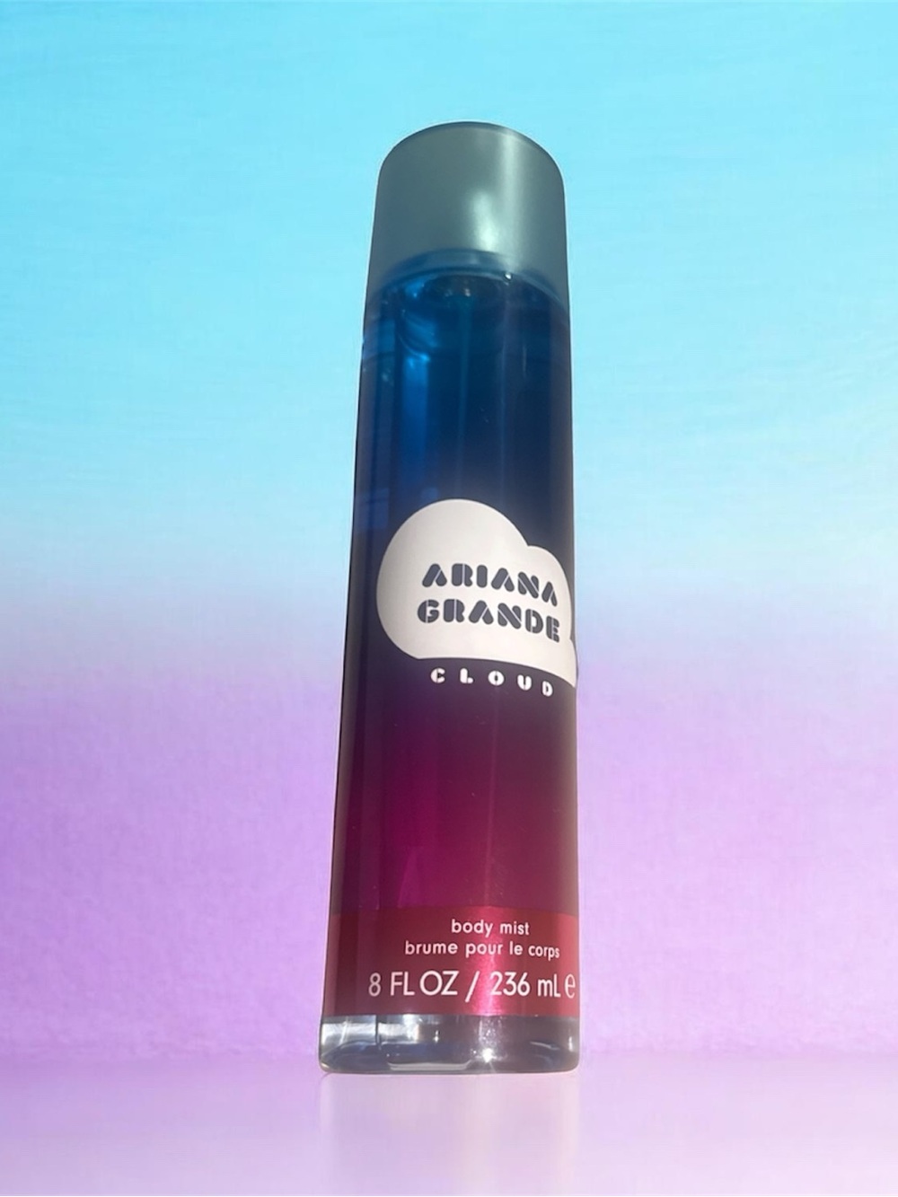 Ariana Grande Cloud Body Mist — Blue to Purple to Pink Gradient
